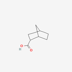 Bicyclo[2.2.1]heptane-2-carboxylic acid chemical structure (CAS 824-62-4)