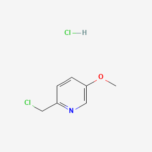 2-(Chloromethyl)-5-methoxypyridine hydrochloride chemical structure (CAS 82401-91-0)