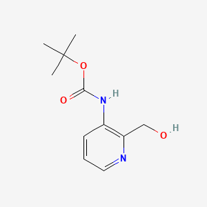 tert-Butyl (2-(hydroxymethyl)pyridin-3-yl)carbamate chemical structure (CAS 824429-51-8)