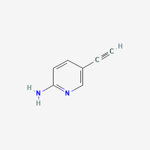 5-Ethynylpyridin-2-amine chemical structure (CAS 82454-61-3)