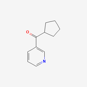 Cyclopentyl(pyridin-3-yl)methanone chemical structure (CAS 82465-75-6)