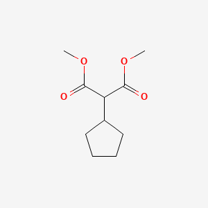 Dimethyl 2-cyclopentylmalonate chemical structure (CAS 82491-60-9)