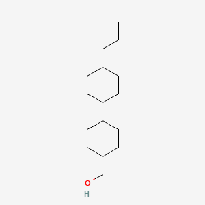 (trans,trans)-4'-Propyl[1,1'-bicyclohexyl]-4-methanol chemical structure (CAS 82562-85-4)