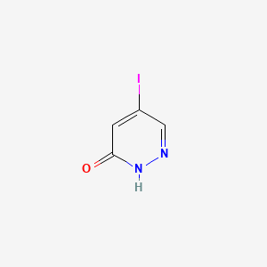 5-Iodo-2,3-dihydropyridazin-3-one chemical structure (CAS 825633-94-1)
