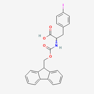 Fmoc-Phe(4-I)-OH chemical structure (CAS 82565-68-2)