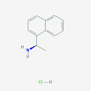 (R)-1-(Naphthalen-1-yl)ethanamine hydrochloride chemical structure (CAS 82572-04-1)