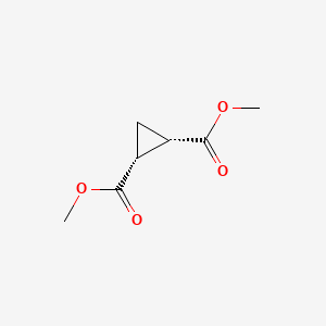 cis-Dimethyl cyclopropane-1,2-dicarboxylate chemical structure (CAS 826-34-6)