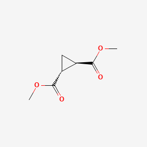 (1R,2R)-rel-Dimethyl cyclopropane-1,2-dicarboxylate chemical structure (CAS 826-35-7)