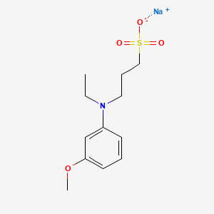 N-Ethyl-N-(3-sulfopropyl)-m-anisidine sodium salt chemical structure (CAS 82611-88-9)