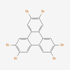 2,3,6,7,10,11-Hexabromotriphenylene chemical structure (CAS 82632-80-2)