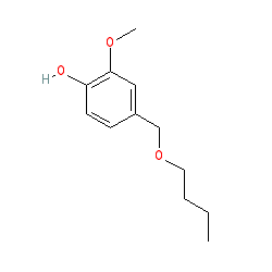 4-(Butoxymethyl)-2-methoxyphenol chemical structure (CAS 82654-98-6)