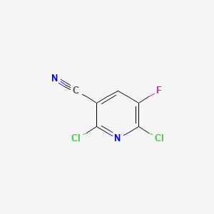 2,6-Dichloro-5-fluoronicotinonitrile chemical structure (CAS 82671-02-1)