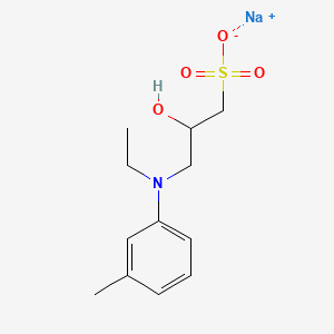 3-(N-Ethyl-3-methylanilino)-2-hydroxypropanesulfonic acid sodium salt chemical structure (CAS 82692-93-1)