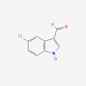 5-Chloroindole-3-carboxaldehyde chemical structure (CAS 827-01-0)