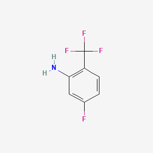 5-Fluoro-2-(trifluoromethyl)aniline chemical structure (CAS 827-20-3)