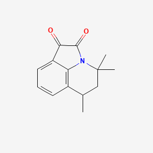 4,4,6-Trimethyl-5,6-dihydro-4H-pyrrolo[3,2,1-ij]quinoline-1,2-dione chemical structure (CAS 827342-36-9)