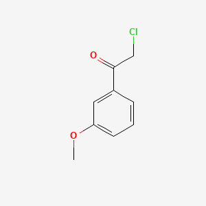 2-Chloro-1-(3-methoxyphenyl)ethanone chemical structure (CAS 82772-51-8)
