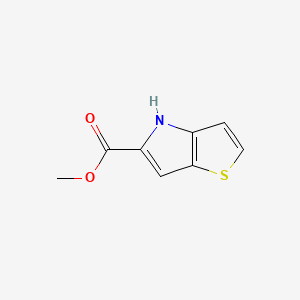 Methyl 4H-thieno[3,2-b]pyrrole-5-carboxylate chemical structure (CAS 82782-85-2)