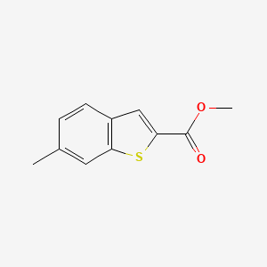 Methyl 6-methylbenzo[b]thiophene-2-carboxylate chemical structure (CAS 82787-72-2)