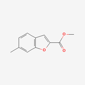 Methyl 6-methylbenzofuran-2-carboxylate chemical structure (CAS 82788-37-2)