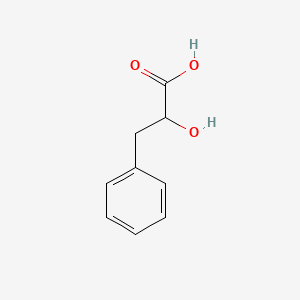 2-Hydroxy-3-phenylpropanoic acid chemical structure (CAS 828-01-3)