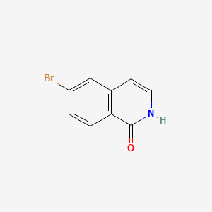 6-Bromoisoquinolin-1(2H)-one chemical structure (CAS 82827-09-6)