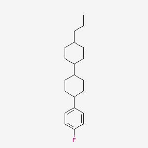 rel-(1R,1's,4R,4'R)-4-(4-fluorophenyl)-4'-propyl-1,1'-bi(cyclohexane) chemical structure (CAS 82832-27-7)
