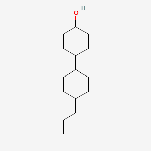 (trans,trans)-4'-Propyl-[1,1'-bi(cyclohexan)]-4-ol chemical structure (CAS 82832-72-2)
