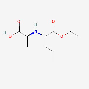 N-[(S)-1-Carbethoxy-1-butyl]-L-alanine chemical structure (CAS 82834-12-6)