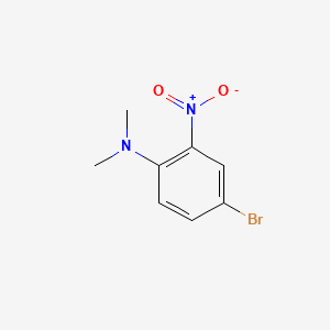 4-Bromo-N,N-dimethyl-2-nitroaniline chemical structure (CAS 829-02-7)