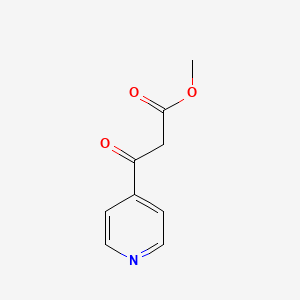 Methyl 3-(4-Pyridyl)-3-oxopropanoate chemical structure (CAS 829-45-8)
