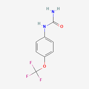 1-(4-(Trifluoromethoxy)phenyl)urea chemical structure (CAS 82971-90-2)