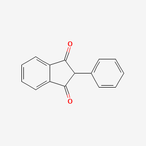 2-Phenyl-1H-indene-1,3(2H)-dione chemical structure (CAS 83-12-5)
