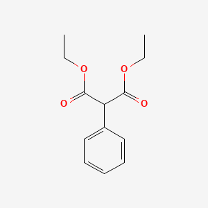 Diethyl 2-phenylmalonate chemical structure (CAS 83-13-6)