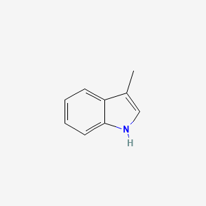 3-Methyl-1H-indole chemical structure (CAS 83-34-1)