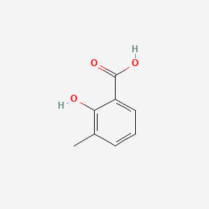 2-Hydroxy-3-methylbenzoic acid chemical structure (CAS 83-40-9)