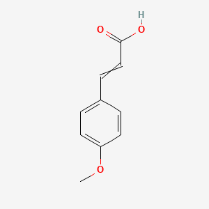 3-(4-Methoxyphenyl)acrylic acid chemical structure (CAS 830-09-1)