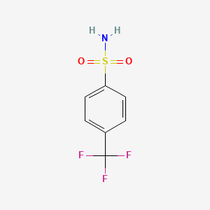 4-(Trifluoromethyl)benzenesulfonamide chemical structure (CAS 830-43-3)