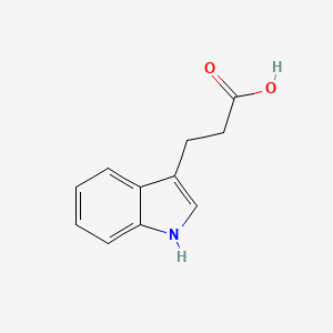 3-Indolepropionic acid chemical structure (CAS 830-96-6)