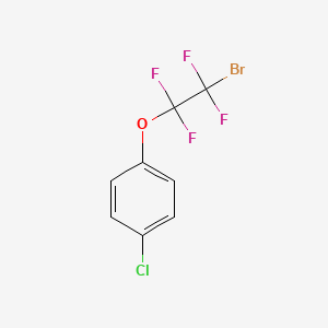 1-(2-Bromo-1,1,2,2-tetrafluoroethoxy)-4-chlorobenzene chemical structure (CAS 83015-29-6)