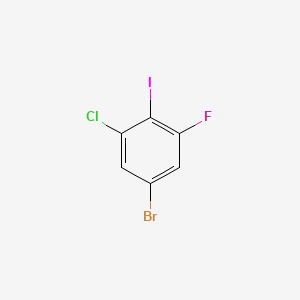 5-Bromo-1-chloro-3-fluoro-2-iodobenzene chemical structure (CAS 83027-73-0)