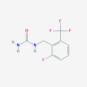 1-(2-Fluoro-6-(trifluoromethyl)benzyl)urea chemical structure (CAS 830346-46-8)