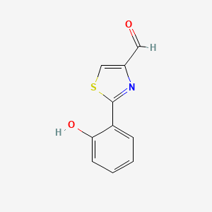 2-(2-Hydroxyphenyl)thiazole-4-carbaldehyde chemical structure (CAS 83053-39-8)