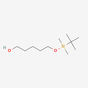 5-((tert-Butyldimethylsilyl)oxy)pentan-1-ol chemical structure (CAS 83067-20-3)