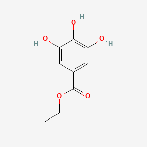 Ethyl 3,4,5-trihydroxybenzoate chemical structure (CAS 831-61-8)
