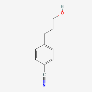 4-(3-Hydroxypropyl)benzonitrile chemical structure (CAS 83101-12-6)