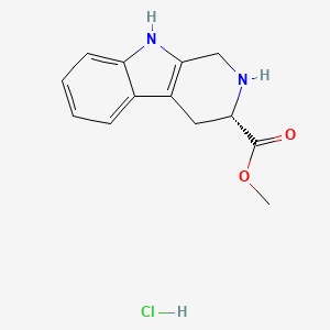 (S)-Methyl 2,3,4,9-tetrahydro-1H-pyrido[3,4-b]indole-3-carboxylate hydrochloride chemical structure (CAS 83159-19-7)