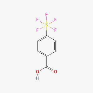4-(Pentafluorosulphanyl)benzoic acid chemical structure (CAS 832-32-6)