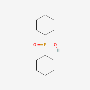 Dicyclohexylphosphinic acid chemical structure (CAS 832-39-3)