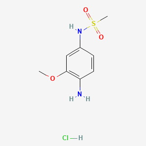 N-(4-Amino-3-methoxyphenyl)methanesulfonamide hydrochloride chemical structure (CAS 83209-83-0)